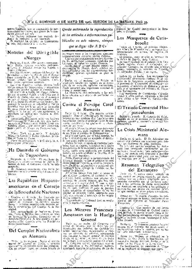 ABC MADRID 16-05-1926 página 35