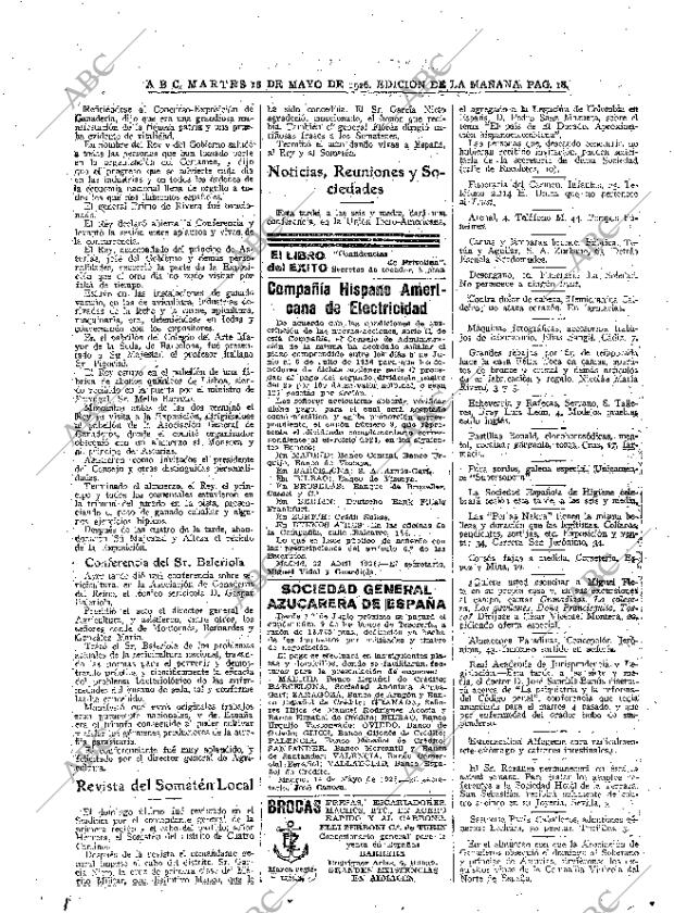 ABC MADRID 18-05-1926 página 18