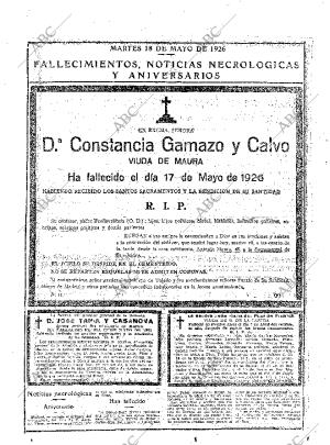 ABC MADRID 18-05-1926 página 32