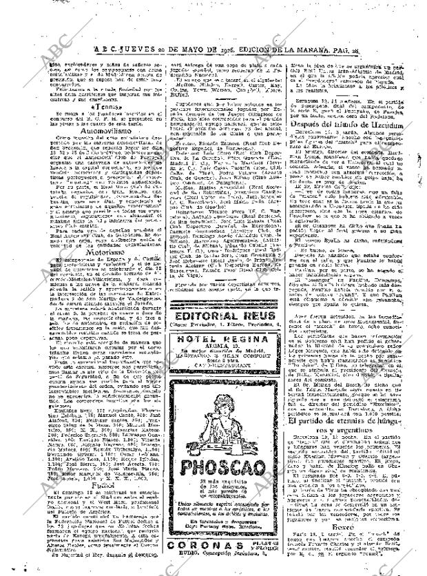 ABC MADRID 20-05-1926 página 28