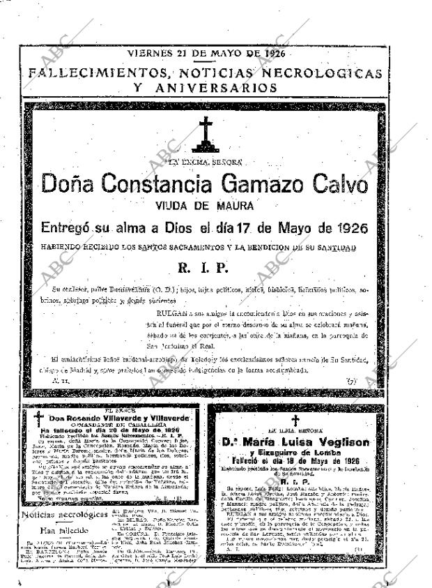 ABC MADRID 21-05-1926 página 35