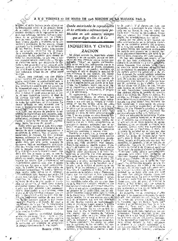 ABC MADRID 21-05-1926 página 7
