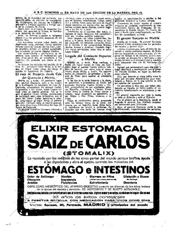 ABC MADRID 23-05-1926 página 18