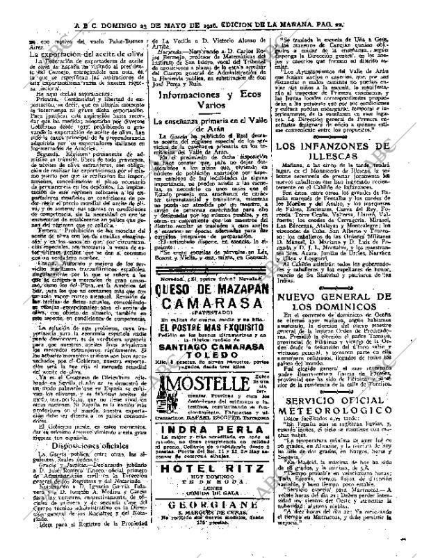 ABC MADRID 23-05-1926 página 22