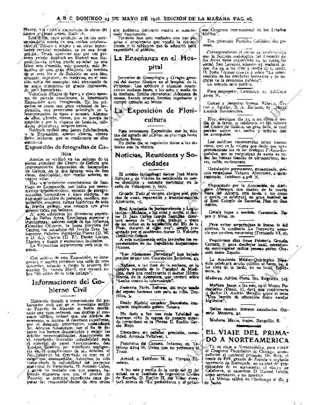 ABC MADRID 23-05-1926 página 26