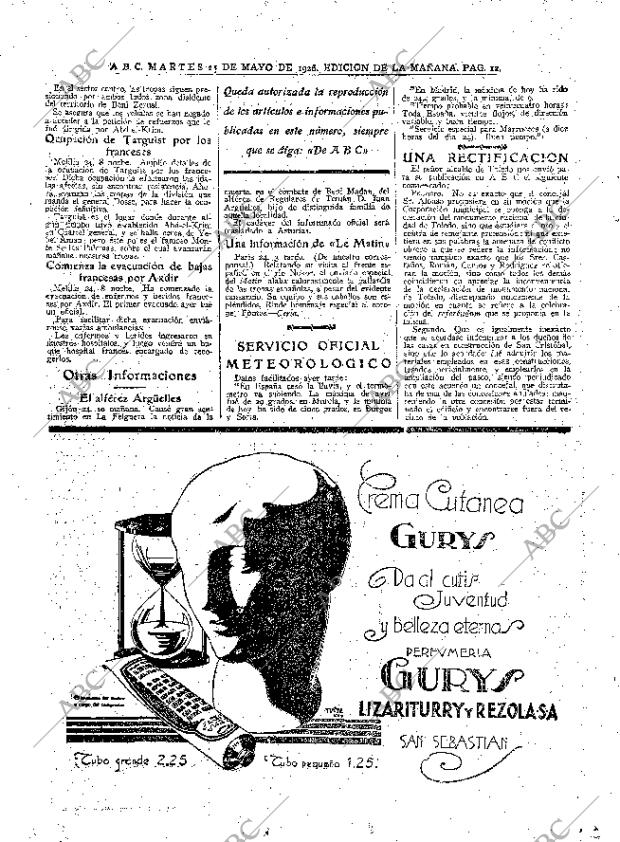 ABC MADRID 25-05-1926 página 12