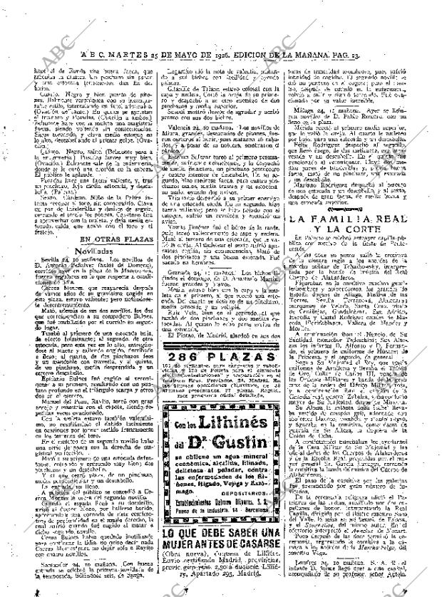 ABC MADRID 25-05-1926 página 23