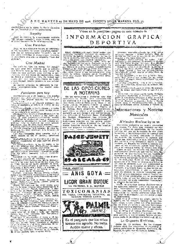 ABC MADRID 25-05-1926 página 31