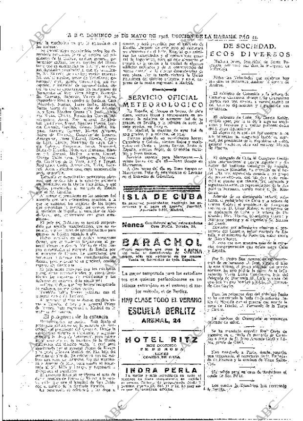 ABC MADRID 30-05-1926 página 21