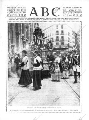 ABC MADRID 04-06-1926 página 1