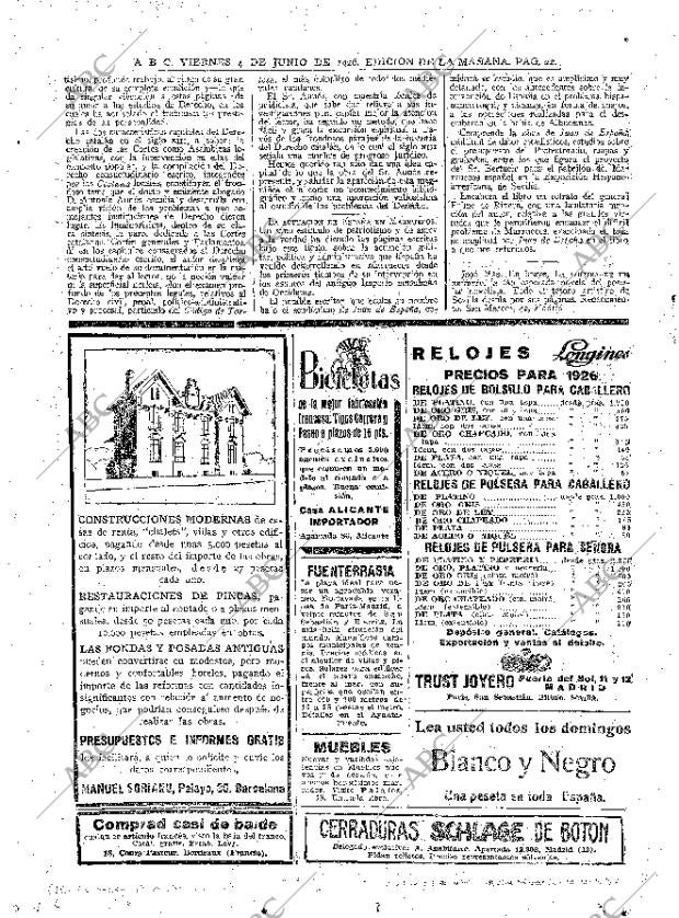 ABC MADRID 04-06-1926 página 22