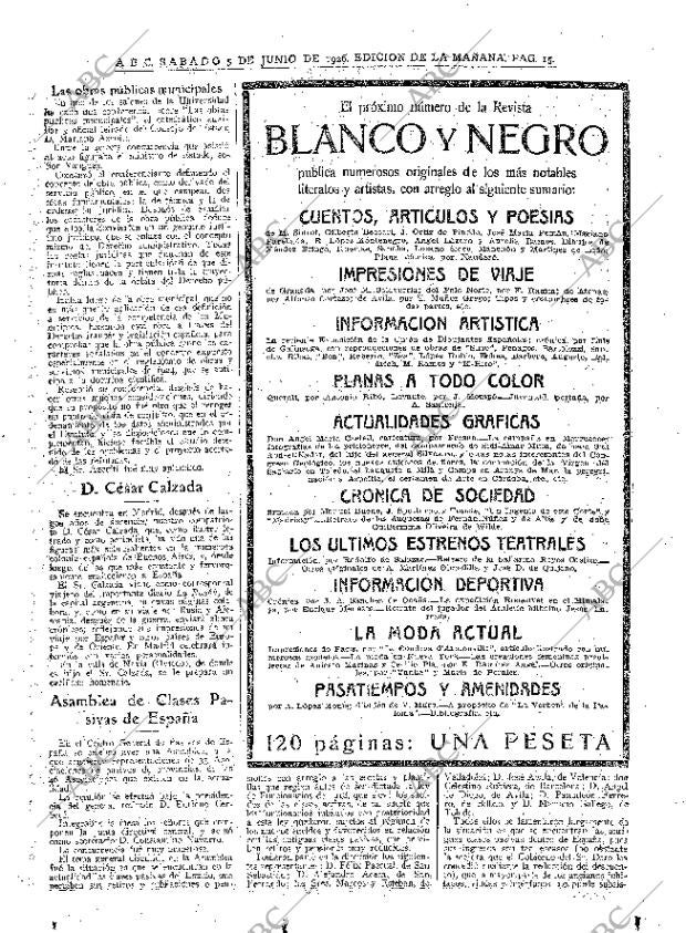 ABC MADRID 05-06-1926 página 15