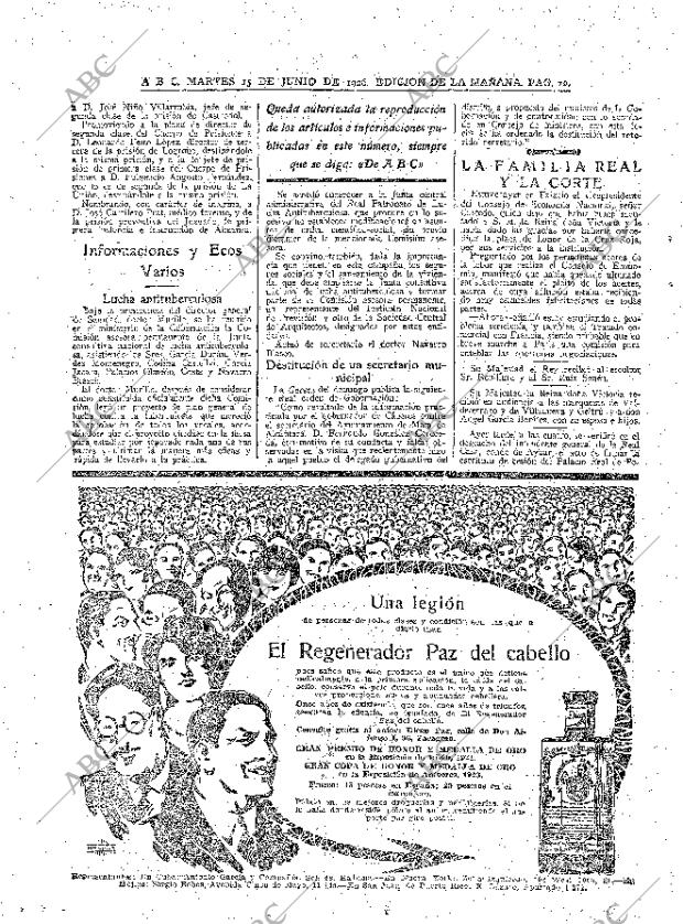 ABC MADRID 15-06-1926 página 12