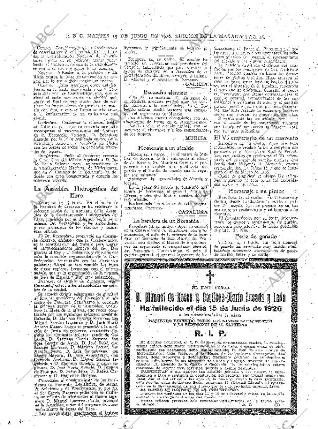 ABC MADRID 15-06-1926 página 28