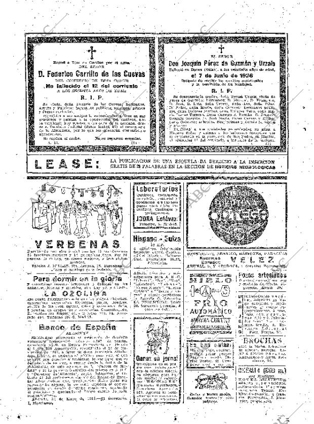 ABC MADRID 15-06-1926 página 38