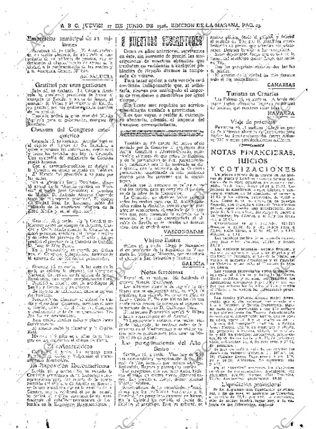 ABC MADRID 17-06-1926 página 23