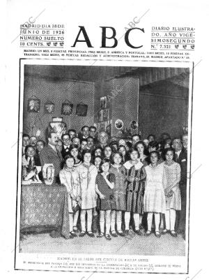 ABC MADRID 18-06-1926 página 1
