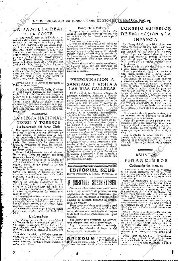 ABC MADRID 20-06-1926 página 29