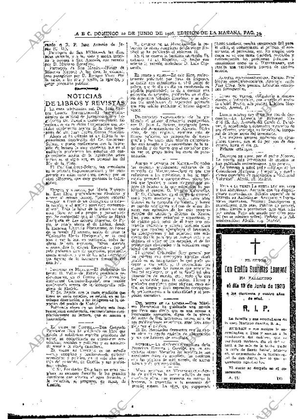 ABC MADRID 20-06-1926 página 34
