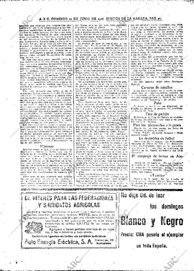 ABC MADRID 20-06-1926 página 40