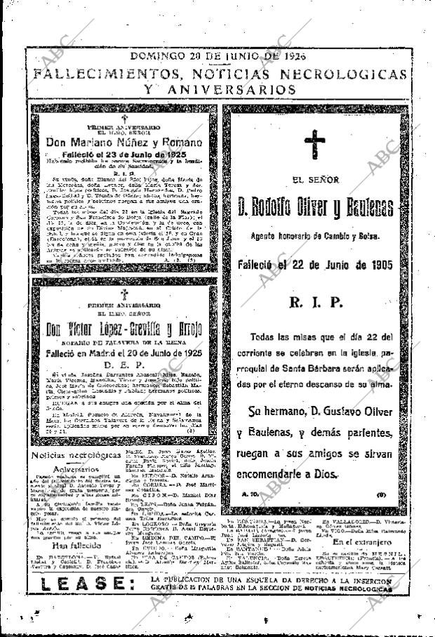 ABC MADRID 20-06-1926 página 45