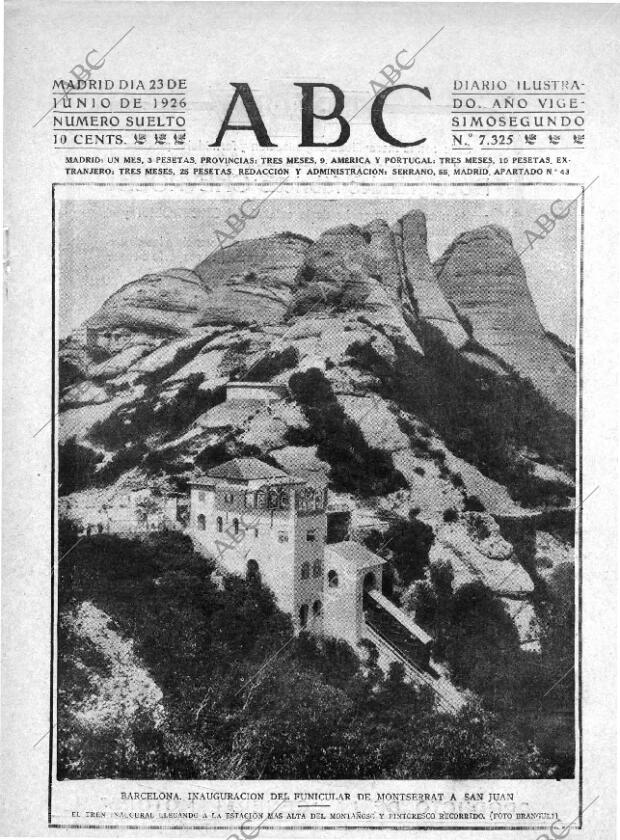 ABC MADRID 23-06-1926 página 1