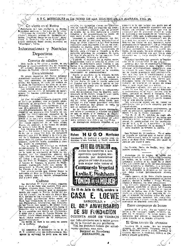 ABC MADRID 23-06-1926 página 30