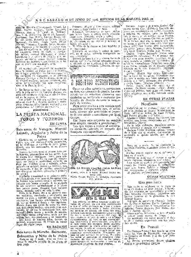 ABC MADRID 26-06-1926 página 20