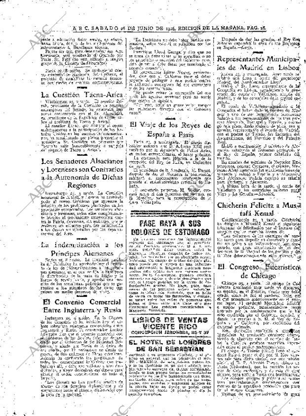 ABC MADRID 26-06-1926 página 26