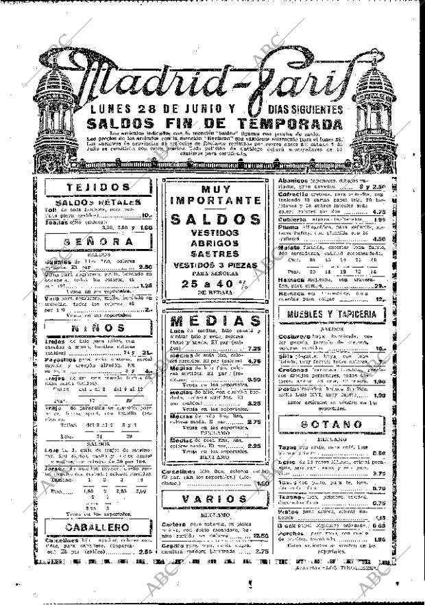 ABC MADRID 27-06-1926 página 16