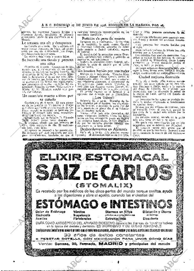 ABC MADRID 27-06-1926 página 26