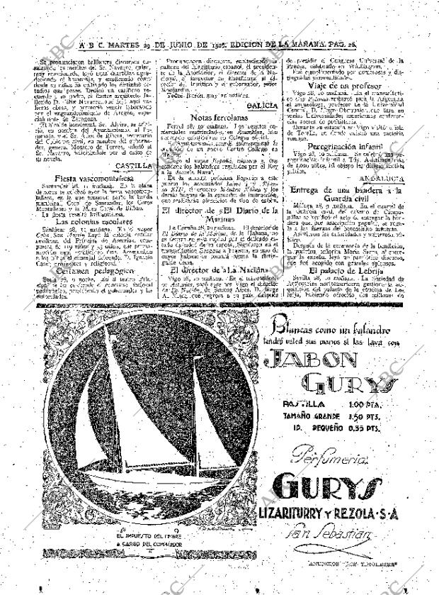 ABC MADRID 29-06-1926 página 26