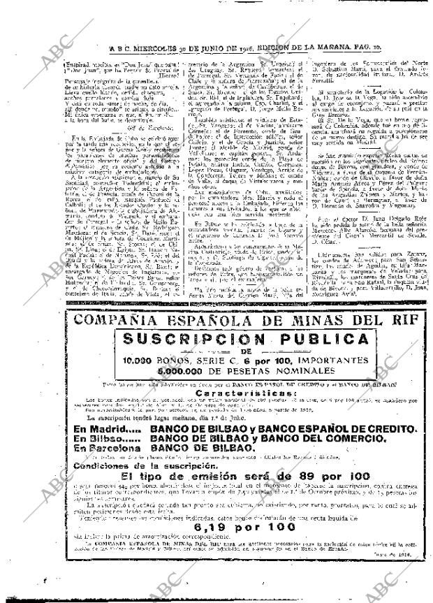 ABC MADRID 30-06-1926 página 10