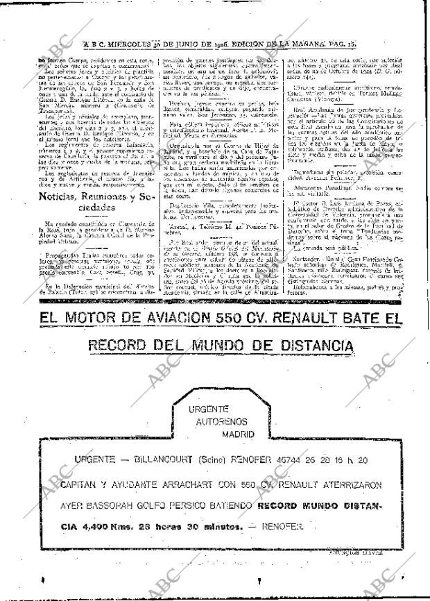 ABC MADRID 30-06-1926 página 16