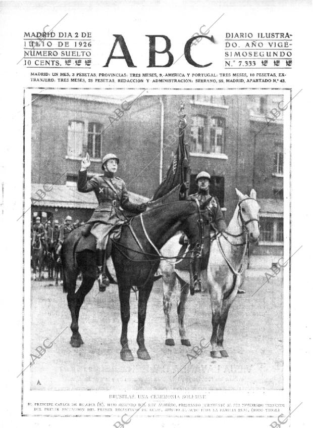 ABC MADRID 02-07-1926 página 1