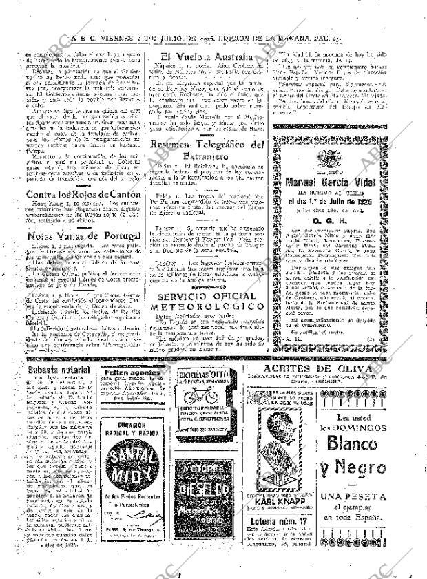 ABC MADRID 02-07-1926 página 23