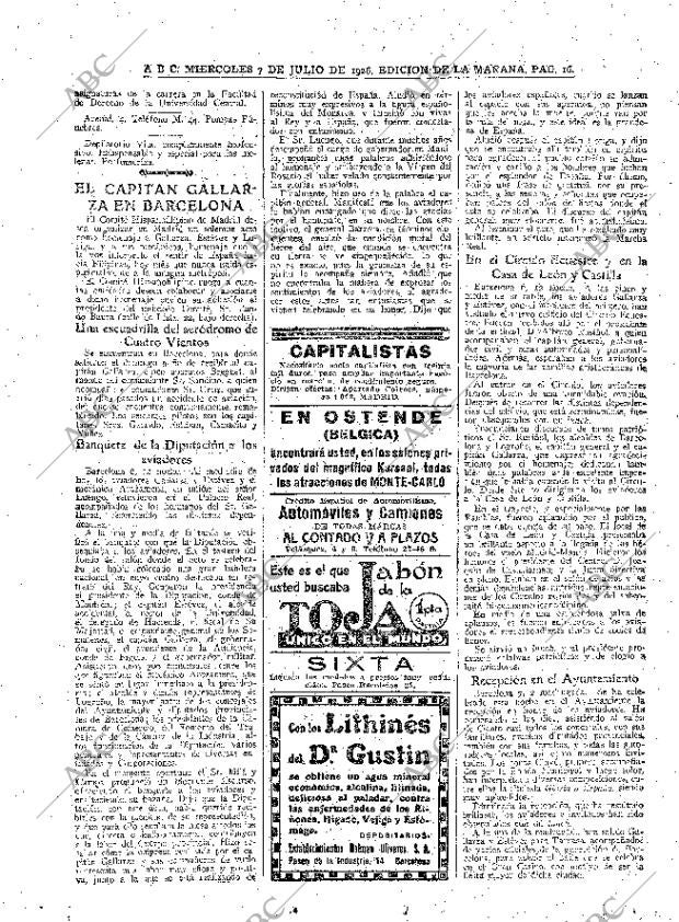 ABC MADRID 07-07-1926 página 16