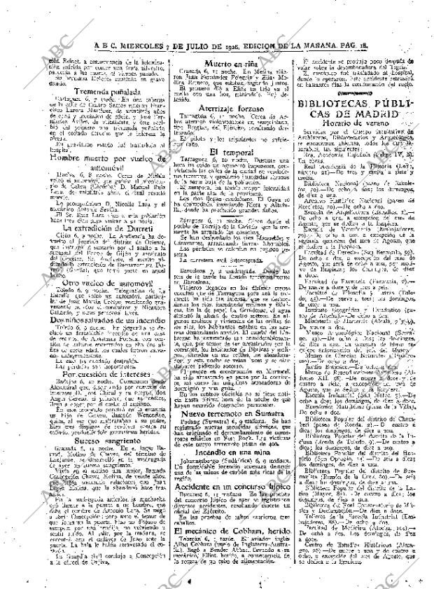 ABC MADRID 07-07-1926 página 18