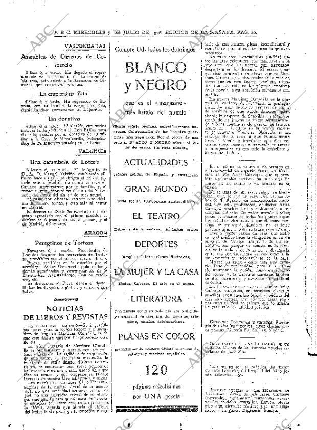 ABC MADRID 07-07-1926 página 20