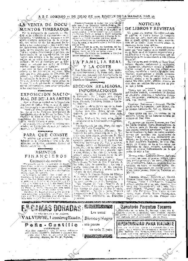 ABC MADRID 11-07-1926 página 36