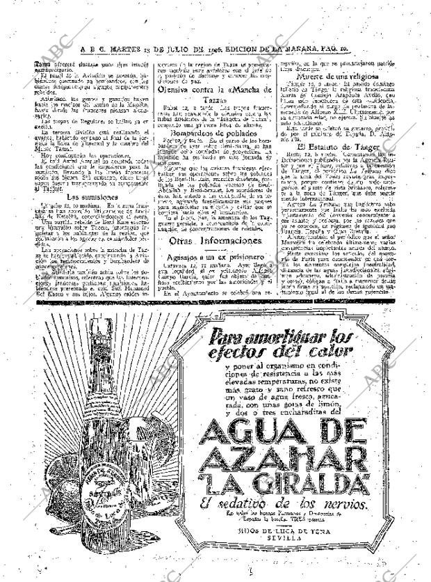 ABC MADRID 13-07-1926 página 10