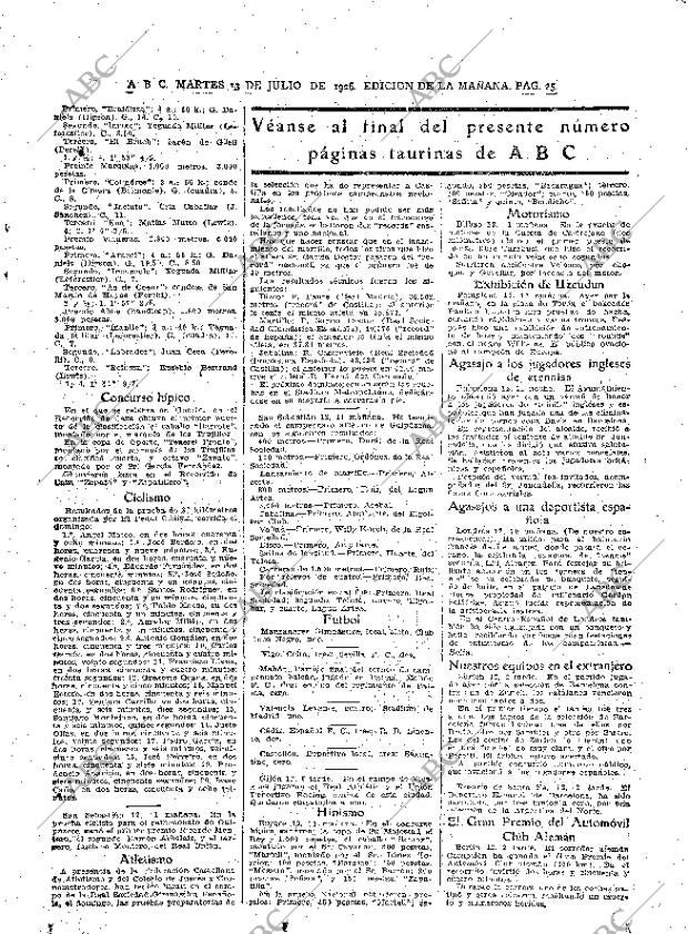 ABC MADRID 13-07-1926 página 25