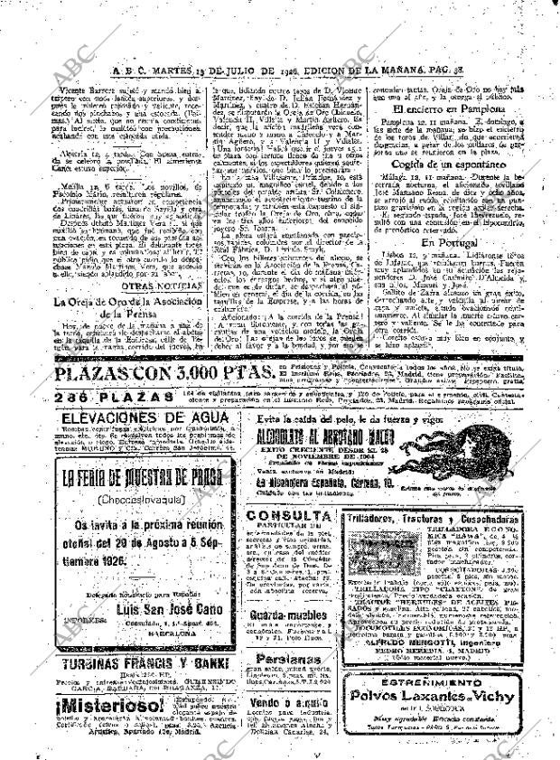 ABC MADRID 13-07-1926 página 38