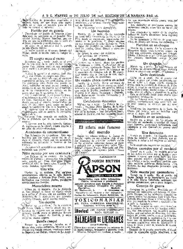 ABC MADRID 20-07-1926 página 26