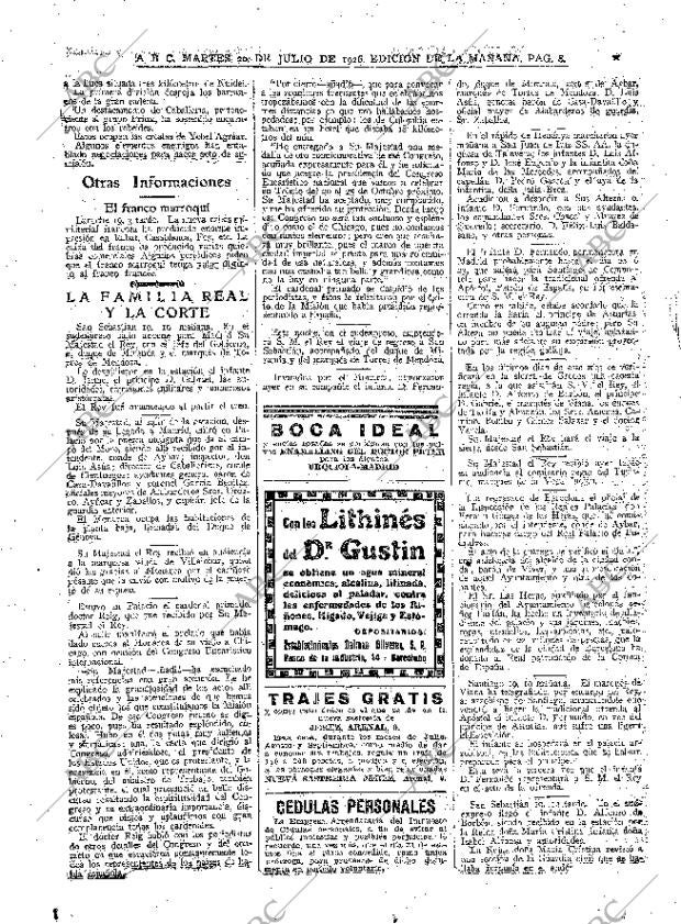 ABC MADRID 20-07-1926 página 8