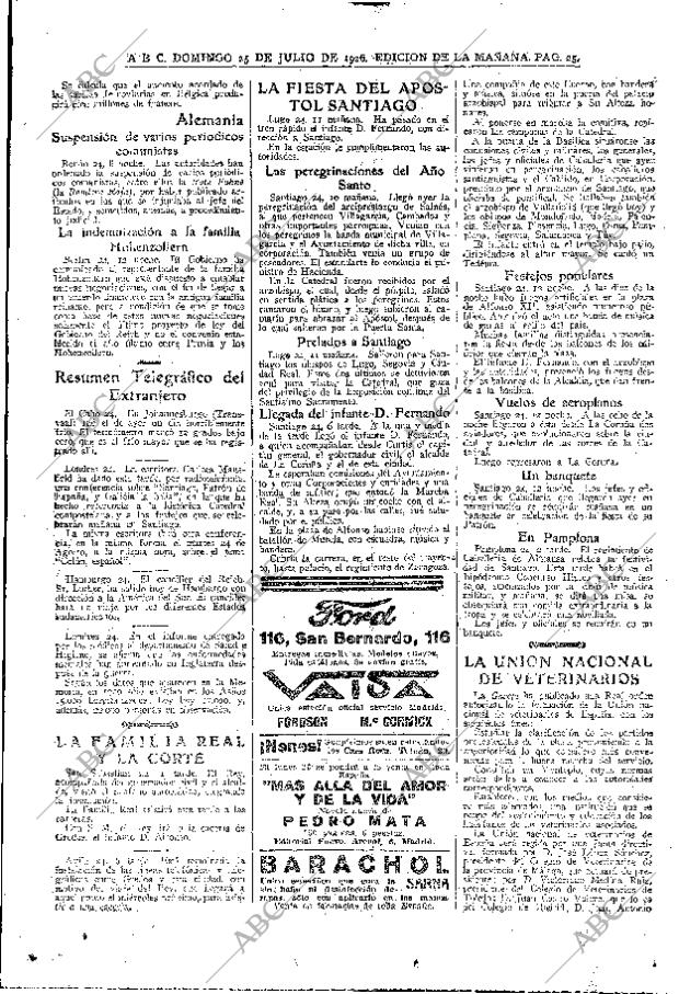 ABC MADRID 25-07-1926 página 25