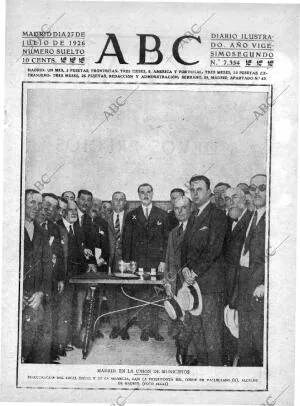 ABC MADRID 27-07-1926 página 1