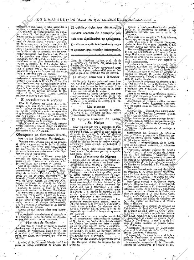 ABC MADRID 27-07-1926 página 10