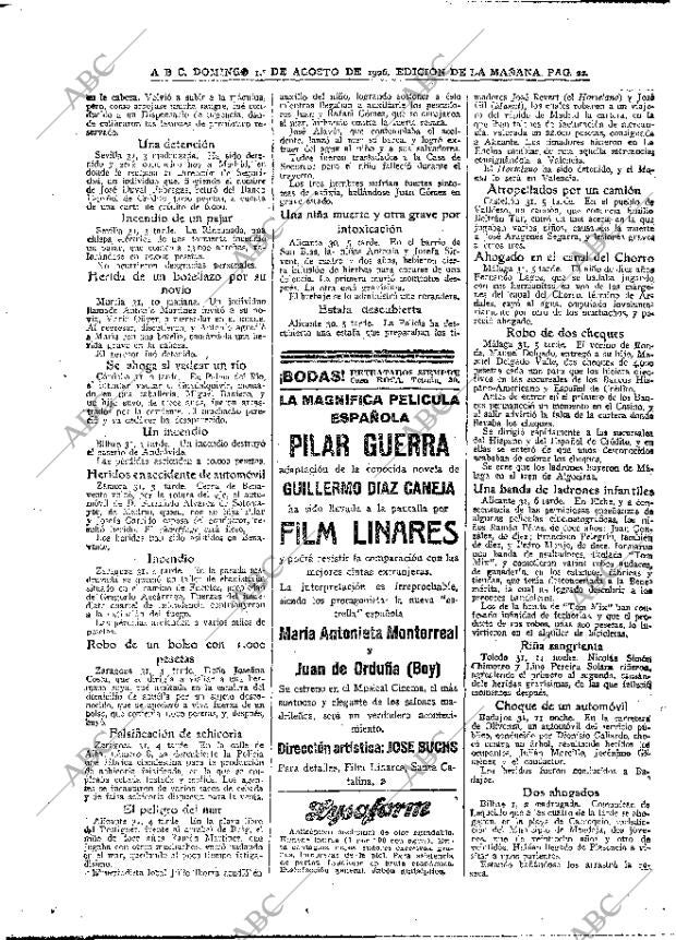 ABC MADRID 01-08-1926 página 22