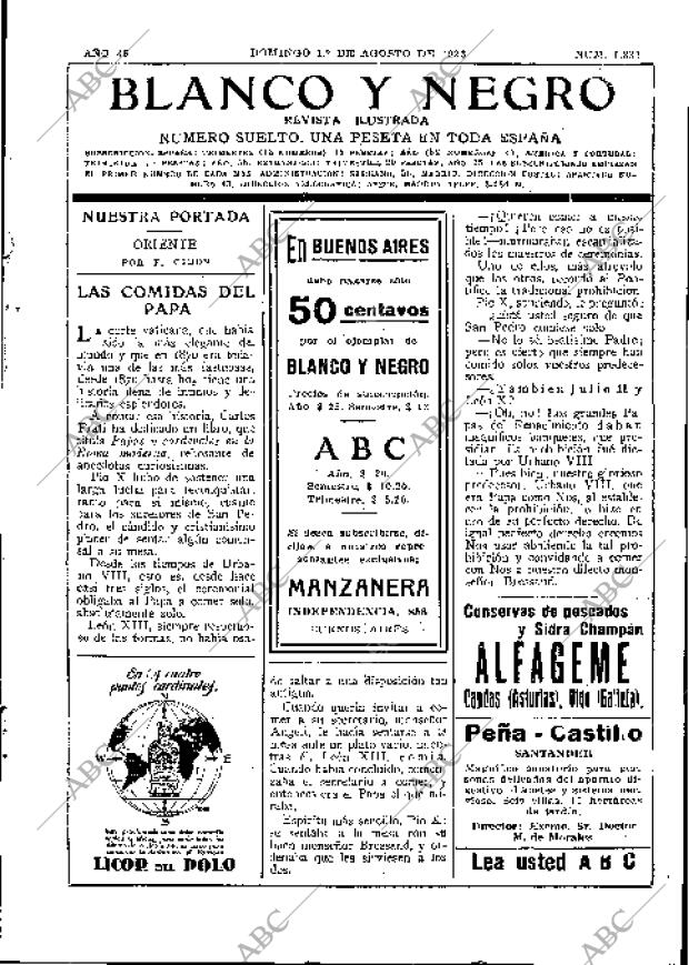 BLANCO Y NEGRO MADRID 01-08-1926 página 3